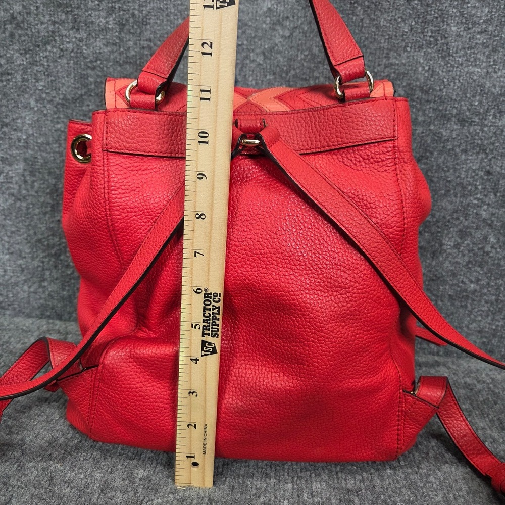 Michael Kors Riley Backpack Pebble Leather Dark‎ Sangria & Wallet Retail $498 - Picture 15 of 16